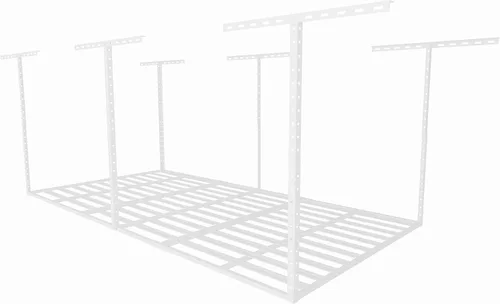 Miniatura 8 de SunsGrove 4x6 Garage Storage Overhead Rack Organization, Adjustable Ceiling Mounted Storage Racks, 800LBS Weight Capacity, 22"-40" Ceiling Dropdown