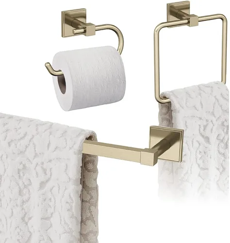 Miniatura 18 de Amerock Níquel cepillado Appoint 5 piezas Juego de accesorios de baño