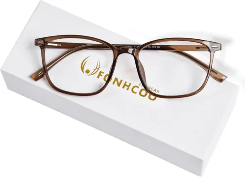 Miniatura 13 de FONHCOO Gafas de bloqueo de luz azul para mujeres y hombres, TR90, marco de moda, gafas de luz azul para computadora Gris
