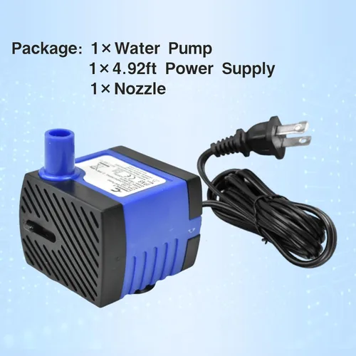 Miniatura 5 de CONQUERALL 2.5W Mini bomba de fuente 42GPH sumergible al aire libre 1.48ft cabeza para tanques de peces nano