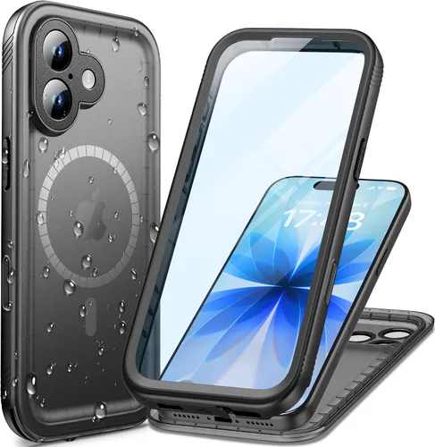 Miniatura 79 de Cozycase Funda Compatible con iPhone 12 Pro Max Funda Impermeable, Protector de Pantalla Integrado, Funda Protectora de Cuerpo Completo, Funda Negro