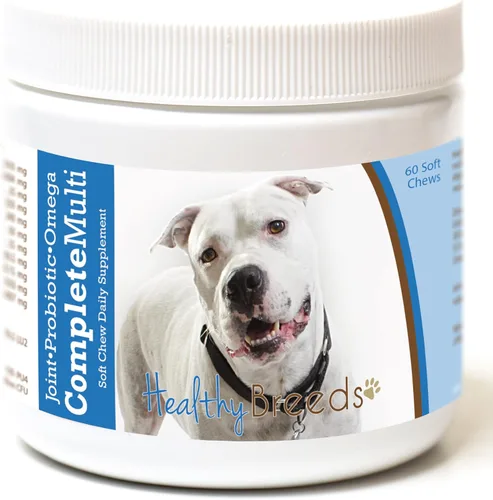 Miniatura 285 de Healthy Breeds Pug todo en uno multivitamínico suave masticable 60