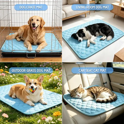 Miniatura 6 de Arc-Chill - Tapete refrescante para perros (Q-Max> 0.45), antideslizante y lavable para mascotas, cama de enfriamiento automático de verano