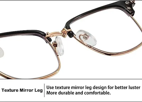 Miniatura 4 de Gafas de media montura para miope, lentes retro de metal para hombres y mujeres