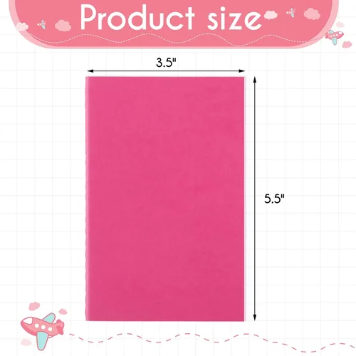 Miniatura 7 de Yexiya Paquete de 100 mini cuadernos coloridos forrados de bolsillo pequeño en blanco, juego de bloc de notas de matrimonio en blanco, regalo