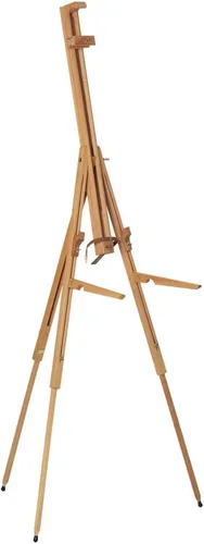 Miniatura 3 de Mabef Caballete de campo con trípode M29 - Caballete portátil ligero de madera de haya aceitada para pintura al óleo, acrílico, acuarela y pastel