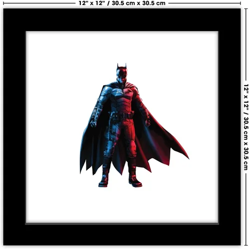 Miniatura 7 de Gallery Pops DC Comics The Batman - Arte de pared de Batman, versión enmarcada negra, 12 x 12 pulgadas