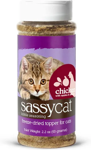 Miniatura 8 de Herbsmith Sassy Cat Kibble Seasoning – Conejo y pato liofilizado – Decoración de comida para gatos para los quisquillosos – Conejo y pato