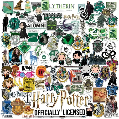 Miniatura 11 de Harry Potter Stickers - Paquete variado de calcomanías de vinilo troqueladas para laptop, botella de agua, álbumes de recortes, tableta, monopatín
