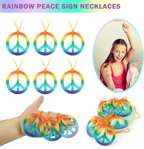 Miniatura 5 de BANBALLON 30 piezas de gafas de sol redondas de estilo hippie con diseño de margaritas y flores, pulseras de silicona para decoraciones de fiesta