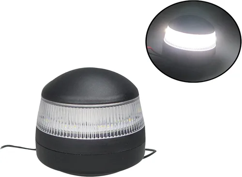 Pactrade Marine Torre de despertador LED de anclaje para barcos, luz de navegación redonda de 2-1/4 "de diámetro, 2 pulgadas de alto 10-30 v 2NM
