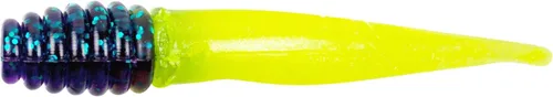 Miniatura 7 de Bobby Garland Slab Slay'R Señuelo de pesca de plástico suave para crappie, equipo de pesca y accesorios, 2 pulgadas, Chartreuse Silver Chartreuse