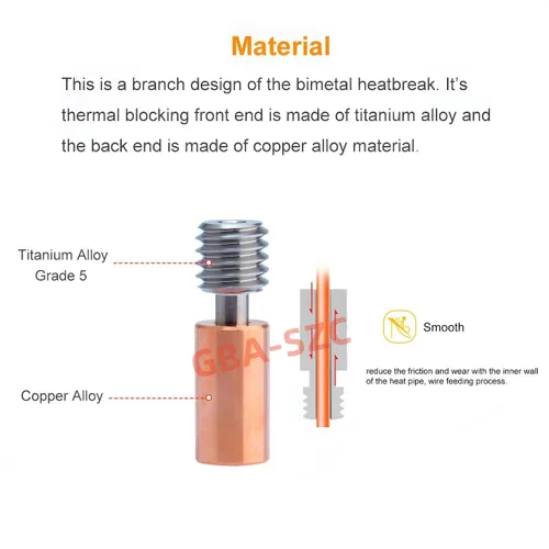 Miniatura 3 de Sprite Extruder/Pro Heat Block Upgrade Hotend Kit, Ender 3 S1 Bimetálica, Boquilla de latón 0.016 in para Ender 3 S1, Ender 3 S1 Pro, S1 Plus, CR10