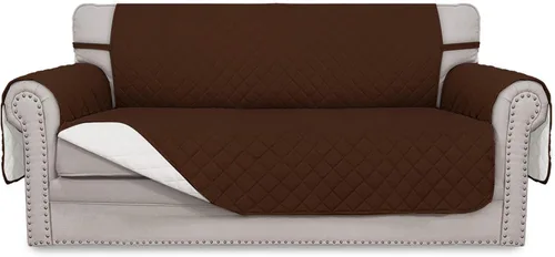 Miniatura 29 de Easy-Going - Funda para sofá, futón y sillón sin reposabrazos, reversible, resistente al agua, para mascotas y niños (azul oscuro/azul claro)