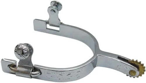 Miniatura 4 de AJ Tack Espuelas utilitarias grabadas en cromo para hombre