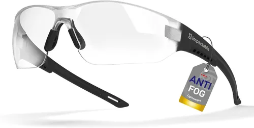 Miniatura 10 de ANSI Z87.1 Gafas de seguridad, antivaho, resistentes a los rayos UV, al impacto y a los arañazos para protección ocular en el trabajo, deportes