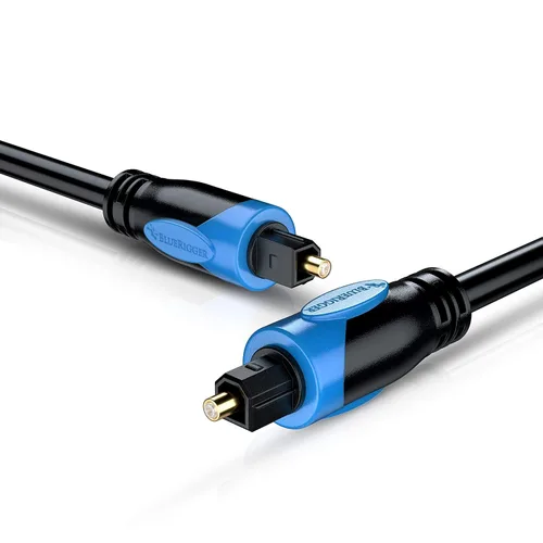 Miniatura 11 de BlueRigger Toslink - Cable de audio óptico digital - 1.5 pies - (cable de fibra óptica, chapado en oro de 24 K) S/PDIF Cable óptico de audio digital
