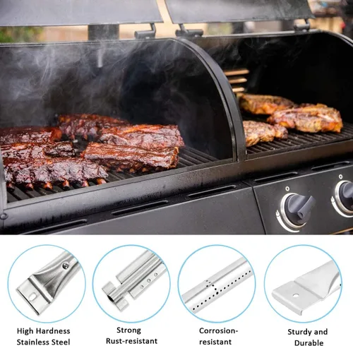 Miniatura 3 de Piezas de repuesto para parrilla Oklahoma Joe's Longhorn Combo de 3 quemadores de carbón/gas 15202029 12201767 14201767 Parrilla, 1767054 Heat Tent