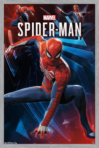 Miniatura 17 de Trends International Marvel Comics - Póster de pared de Spider-Man, poses, 22.375 x 34 pulgadas, versión enmarcada en negro Versión con marco negro
