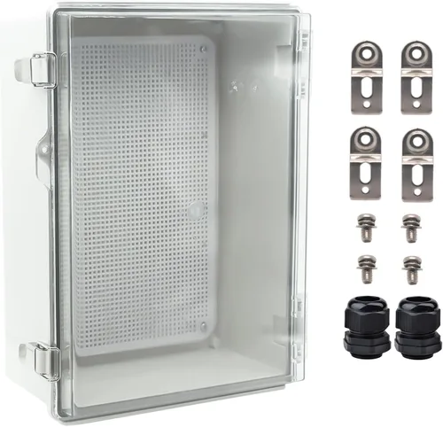 Miniatura 14 de Caja Eléctrica Impermeable a Prueba de Polvo Caja de Conexiones Resistente a la Intemperie IP67 Carcasa de Plástico ABS Caja de Proyecto