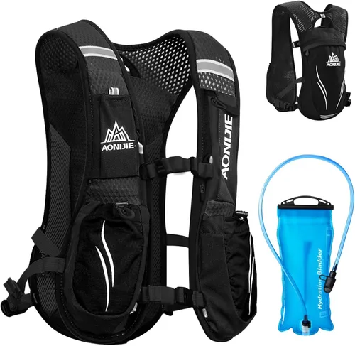 Miniatura 27 de Azarxis Chaleco de Hidratación para Correr Mochila 5L 5.5L para Mujeres y Hombres para Correr en Senderos Carrera de Maratón Ciclismo Senderismo