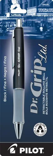 Miniatura 11 de Pilot Dr. Grip Bolígrafo de gel retráctil, limitado, metálico (Platinum Metallic Barrel)