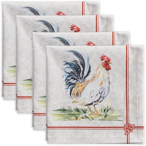 Miniatura 88 de Maison d' Hermine Happy Florals - Juego de 4 servilletas 100% algodón suave y cómodo perfectas para cenas familiares, bodas, fiestas de cóctel, 063