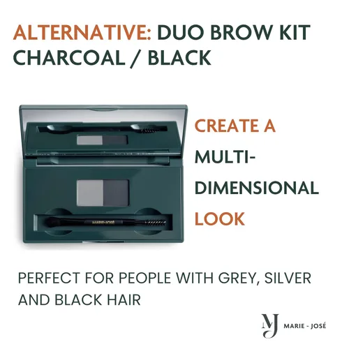 Miniatura 6 de Polvo de cejas en 9 DIFERENTES COLORE, Vegano y libre de crueldad, COLORACIÓN DE CEJAS SALUDABLE., Negro suave 8 - Negro suave