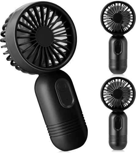 Miniatura 53 de Rossesay Miniventilador portátil a granel, lindo ventilador de mano ligero, pequeño ventilador personal de mano y pestañas de 3 velocidades