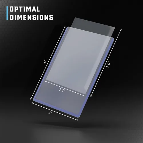 Miniatura 3 de CARDGUARD Cargadores superiores regulares transparentes de 3 x 4 pulgadas para tarjetas con mangas, 25 unidades, protección premium duradera y sin