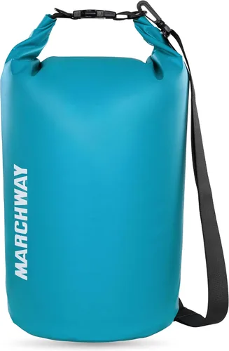 MARCHWAY - Bolso seco flotante e impermeable 1.32/2.64/5.28/7.93/10.57 galones, parte superior enrollable, mantiene secos equipos de kayak rafting