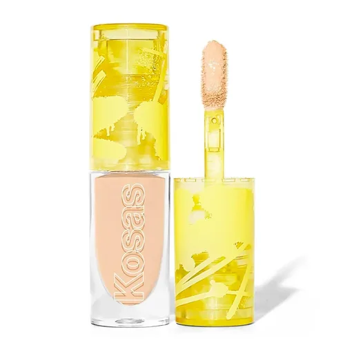 Kosas Mini corrector revelador – maquillaje de cobertura media, oculta ojeras debajo de los ojos, manchas oscuras y manchas (tono 04)