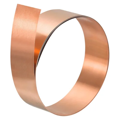 Miniatura 7 de uxcell Rollo de hoja de cobre, 118.110 in x 1.969 in x 0.002 in, 99.9% de cobre puro, tira de metal para proyectos eléctricos de bricolaje
