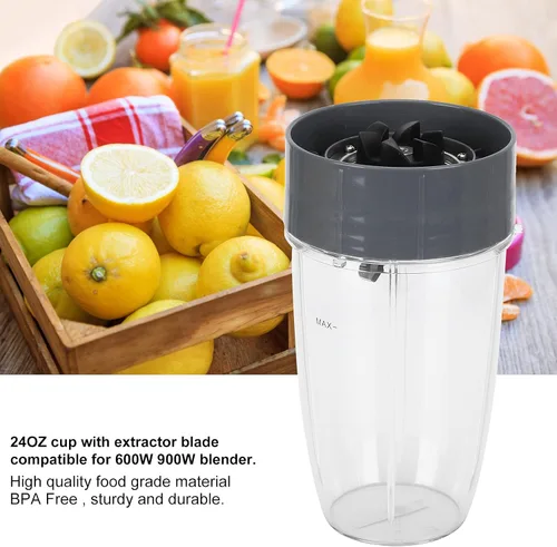 Miniatura 4 de Piezas de repuesto para licuadora Nutribullet de 24 oz y juego de repuesto de cuchilla con cuchilla extractora para licuadora Nutri Bullet 600w 900w
