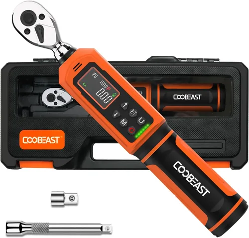 Miniatura 11 de coobeast Llave dinamométrica digital, llave dinamométrica electrónica de accionamiento de 3/8 con valor preestablecido