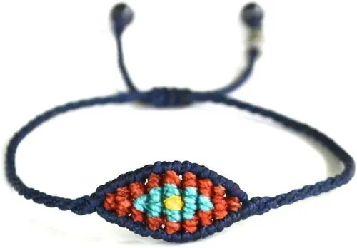 Miniatura 13 de Rumi Sumaq Pulsera de cuerda náutica para hombres, mujeres y niños - Resistente al agua, con nudo manual ajustable - Estilos de mapa de la isla