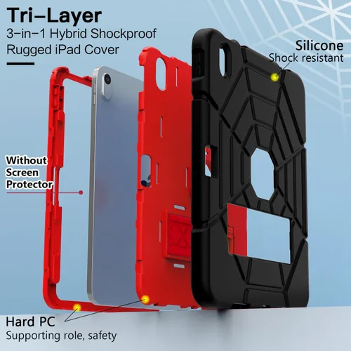 Miniatura 5 de Grifobes Funda para iPad de 11 pulgadas (A16) 2025 / iPad de 10ª Generación 2022 de 10.9 pulgadas, Cubierta Robusta Resistente a Impactos
