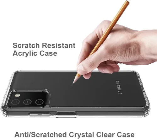 Miniatura 6 de Funda para Galaxy A03S Samsung A03S Funda Premium Clear Panel trasero + TPU Bumper Cover para Samsung Galaxy A03S versión de EE. UU. (YKL negro)
