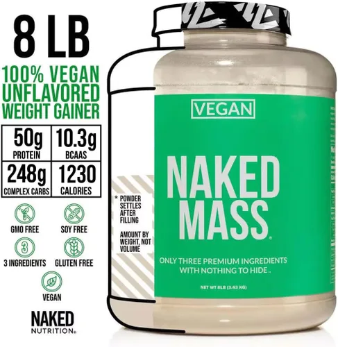 Miniatura 2 de NAKED Paquete de proteínas sin soja: masa vegana de 8 libras y 2 libras de PB