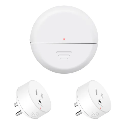 Miniatura 55 de Toma de control remoto, interruptor de luz y enchufe remoto greencycle con interruptor de luz inalámbrico, rango de 500 pies, no necesita cableado
