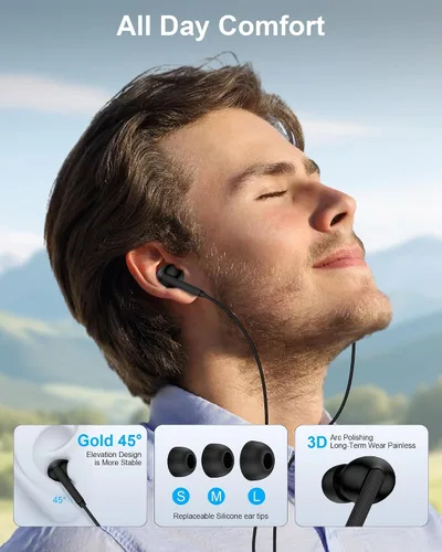 Miniatura 4 de Samsung - Auriculares con cable USB C, auriculares USB C con cable para Apple iPhone 17e 17 Pro Max 17pro Air 16e 16 15 Plus, auriculares