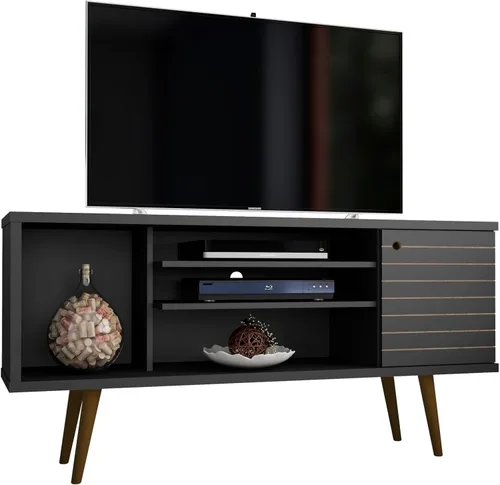 Miniatura 31 de Manhattan Comfort Liberty Soporte de TV Moderno de Mediados de Siglo para Televisores de hasta 46 Pulgadas, Centro de Entretenimiento