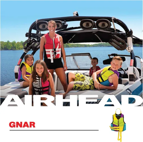 Miniatura 4 de Airhead GNAR - Chaleco salvavidas Kwik-Dry Neolite Flex para niños y bebés, aprobado por la Guardia Costera de los Estados Unidos