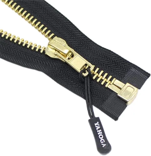 Miniatura 2 de YaHoGa #10 - Cremallera separadora de chaqueta de 8 pulgadas de latón, cremallera de metal, cremalleras de metal resistentes para chaquetas, abrigos