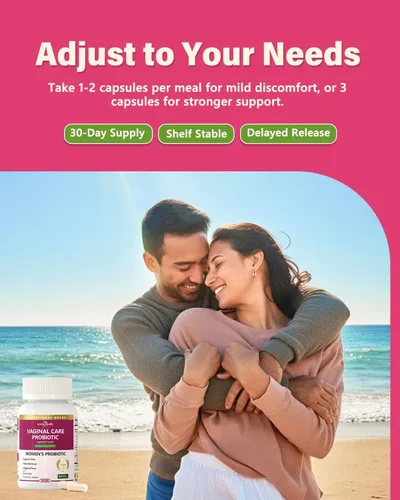 Miniatura 6 de Probióticos vaginales para mujeres, equilibrio de pH con prebióticos, 60 mil millones de probióticos para mujer para flora vaginal, olor, levadura