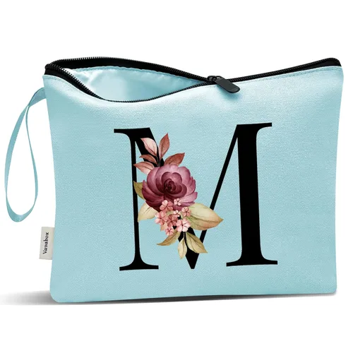 Miniatura 17 de Vavabox A-Z Bolsa de Maquillaje Personalizada, Regalos de Cumpleaños para Mujeres y Mamá, Regalos para la Mejor Amiga, Bolsa de Cosméticos