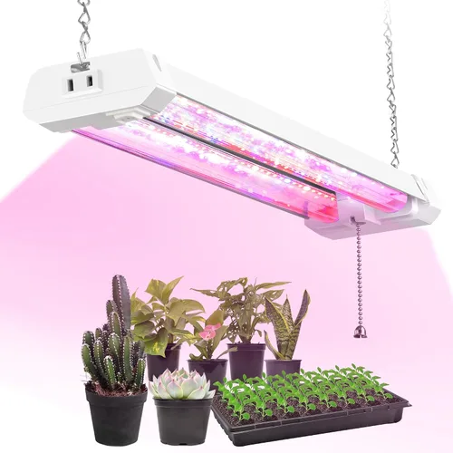 Hlite Lámparas de cultivo de plantas ajustables de espectro completo de 16 pulgadas, luces de cultivo enlazables para plantas de interior, diseño de