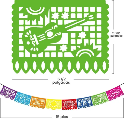 Miniatura 2 de Asoulin 6 pancartas de fiesta mexicana, decoración de fiesta del Cinco de Mayo, decoración de fiesta temática mexicana, pancarta de 5 de mayo, papel
