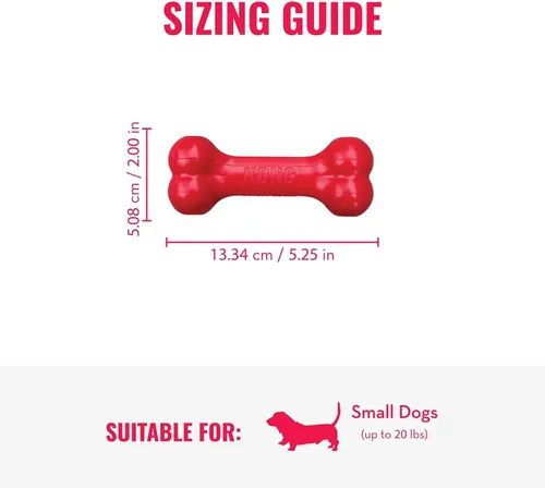 Miniatura 5 de KONG Goodie Bone & Flyer - Juguetes para perros para enriquecer el tiempo de juego, hueso de perro y disco de lanzamiento suave, apoyo mental, hueso