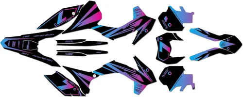 Miniatura 8 de Kit de gráficos para KTM 250XCF-W Y 350XCF-W (2014-2015) Bold Series Cyan 16 Mil - Adhesivos para motocicleta Dirt Pit Bike Motocicleta, accesorios